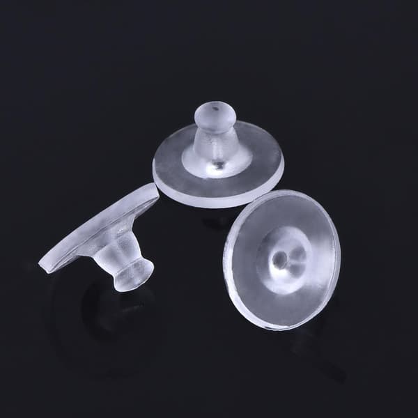 100-pakning transparente gummiørepropper