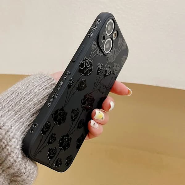 Magisk TPU-deksel med sidemønster for iPhone 14 Pro
