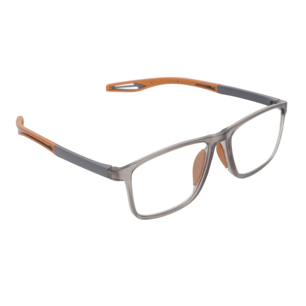 Anti Blue Ray Presbyopia briller Multiple Focus Auto Adjusting Optisk ramme Presbyopia Lesebriller Grå innfatning Brune Ben +200