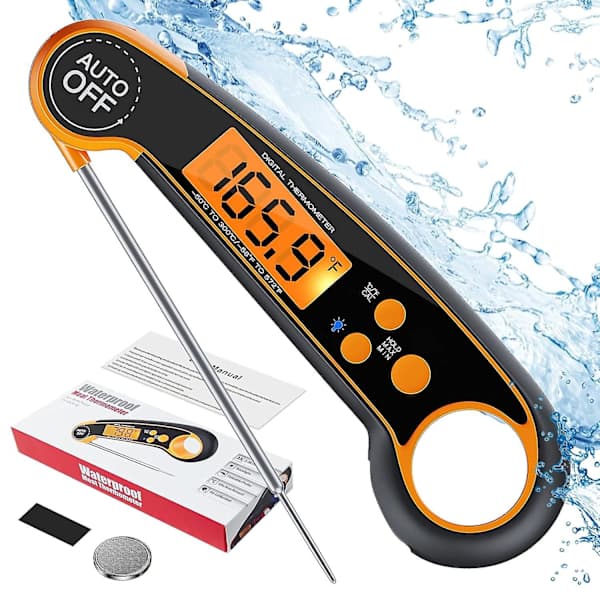 Paris Laddningsbar LED Kötttermometer - Snabb Digital Kökstermometer med Magnet för Co