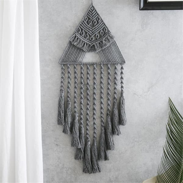 Veggbonad Drømmefanger Boho Macrame Drømmefanger Native Drømmefanger Boho Vevd Hjemmedekorasjon Hengende