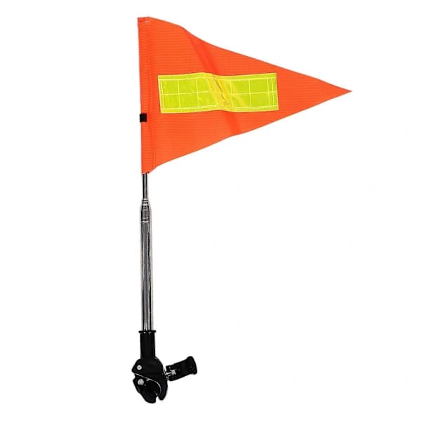Sikkerhetsflagg for rullestol, teleskopisk stang, reflekterende materiale, 1 stk
