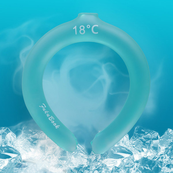 Halskølerør Bærbart kølehalsindpakning Håndfri Genanvendelig halskøler til sommervarme