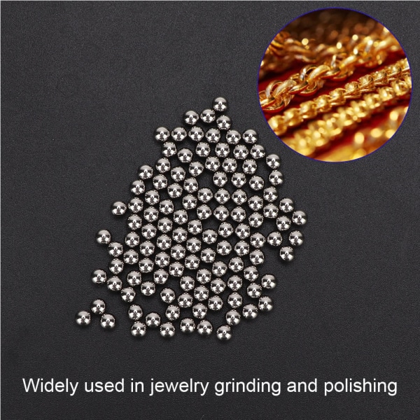 Rustfrit stål polering perler polering kugle smykker polering tilbehør (4 mm)