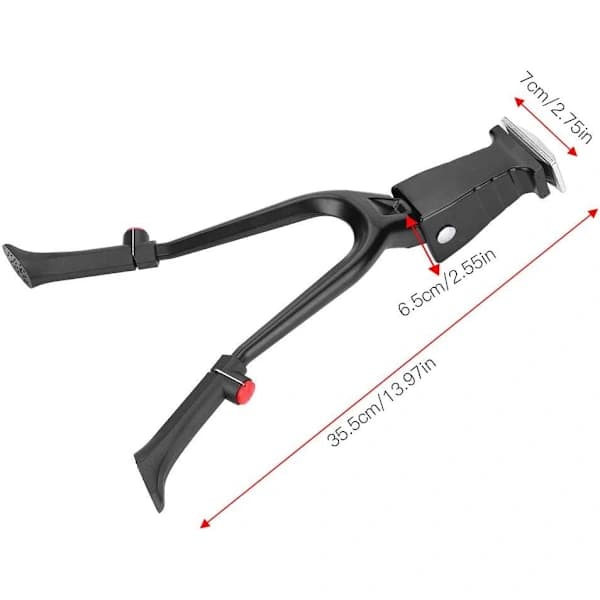 Höjdjusterbart cykelställ i aluminium med dubbla ben