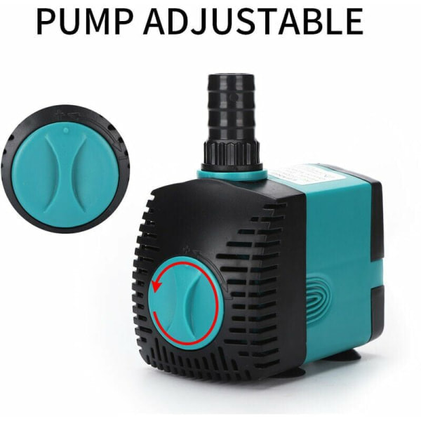 Pieni täysi vesipumppu upotettava pumppu akvaariopumppu kalalampi kiertovesipumppu akvaario sivulta imevä pumppu (EB-301 3w)
