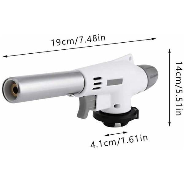 Professional Kitchen Torch for Culinary Creations, Adjustable Flame with Piezo Ignition Technology and High Temperature Resistance, Versatile Use