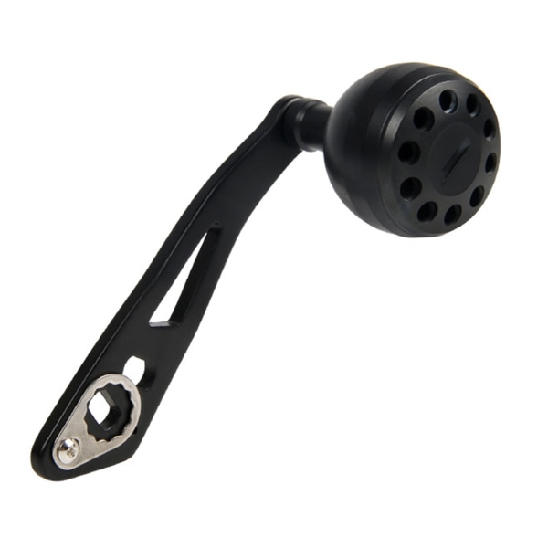 Baitcasting haspelhåndtak 32 mm/1,26 tommer ergonomisk metall fiskesnellehåndtak for Baitcasting DSH019 matt svart