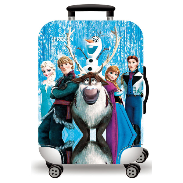 Född Pretty Kawaii Frozen Elsa Anime Tecknad Elastiskt Bagage Skyddsöverdrag Cover Flickor Present Resetillbehör till 18'-28' Bagage H405 L