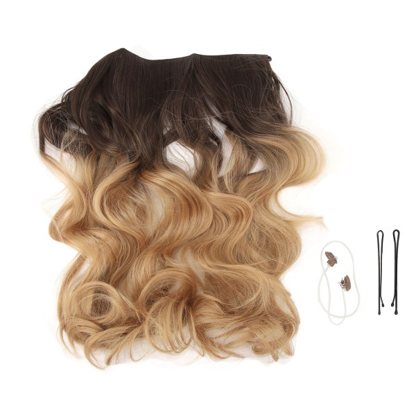 Peruukin pidennysosa naisten pitkä kihara asteittainen värimuutos suuri aaltoinen hius peruukkipala 6T25 M01 18TUUM