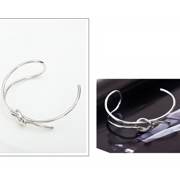 Premium unikt fasjonabelt armbånd for jenter og kvinner for dekorasjon (sølv)