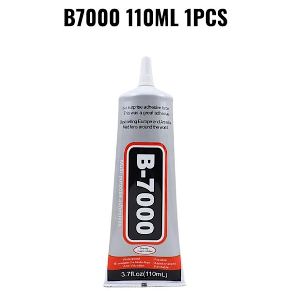 110ML 50ML 25ML 15ML 3ML B7000 Klar Kontakt Telefon Reparationslim Universal Glas Plast DIY Lim B-7000 Med Præcisionsapplikator Matches the image B7000 110ML 4PCs