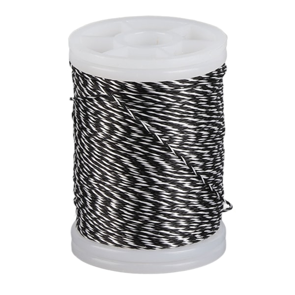 Bowstring serveringstråd Hållbar polyetenbåg för recurved båge kompositbåge vit och svart