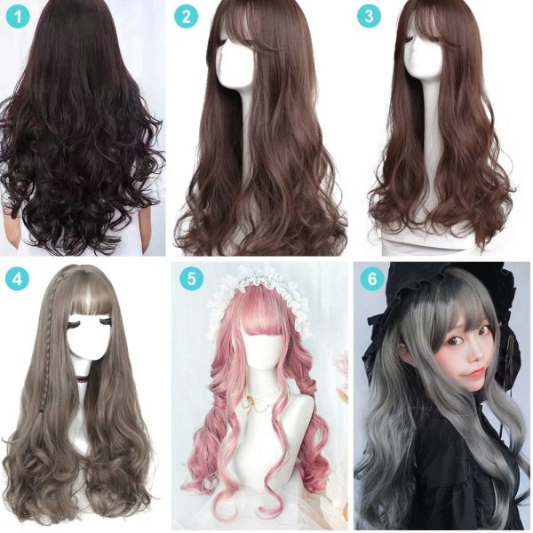 Hair wig Long curly wigs 5 5 5