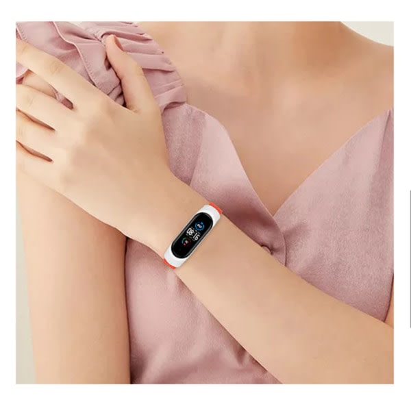 For Xiaomi Mi Band 3/4/5/6 Strap Armband grå grey