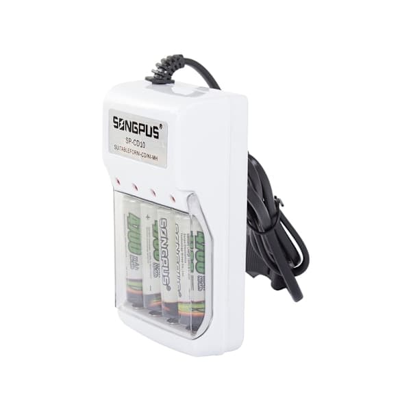 4x Batterilader - AA/AAA Batterier