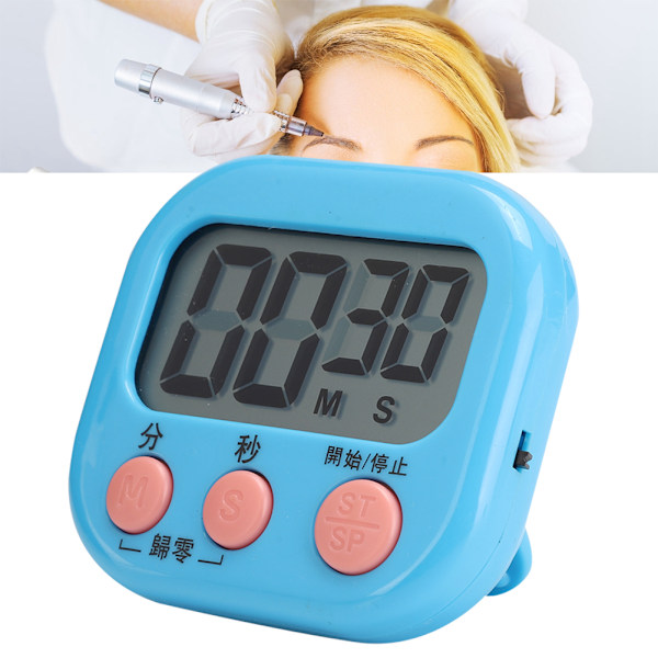 Kannettava Sähköinen Herätyskello Muistutukset Koti Keittiö Ruuanlaitto Salonki Tattoo Timer Työkalu Sininen