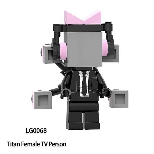 Skibidi Toalett Minifigur Byggset Set Kit Leksaker Presenter Till Barn Vuxna Heminredning 6st/set