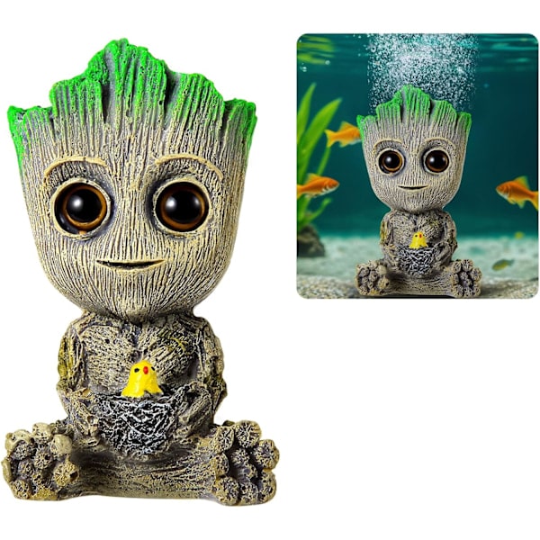 Akvarium Fisketank Ornament, Akvarium Luftsten Sikker og Miljøvenlig Resin Ornament til Akvarium Fisketank Tilbehør