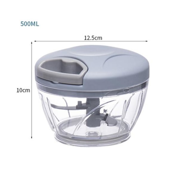 500/900ML Garlic Chopper Manual Rotate Vegetable Cutter Chopper Slicer Fruit Garlic Crusher Kitchen Gadget Blenders Meat Grinder