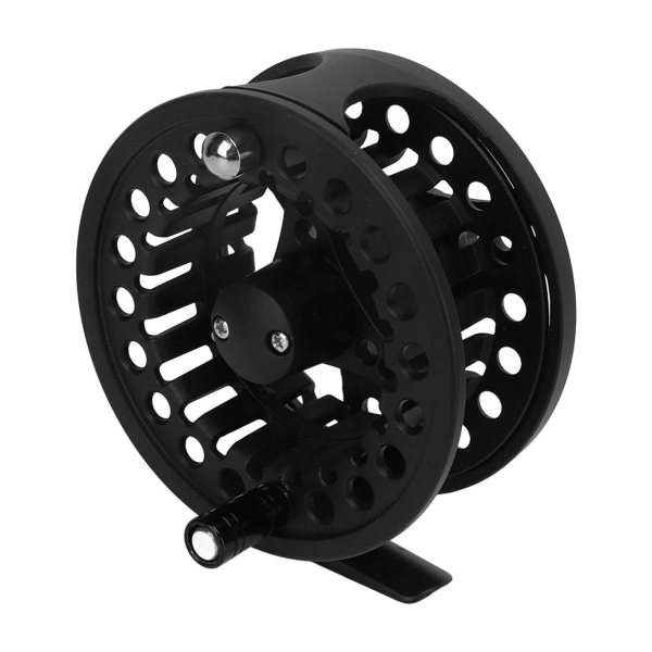 5/6 metal fluehjul stor arbor sort aluminiumslegering fluefiskerhjul 1:1 hastighedsforhold for ferskvandssaltvand