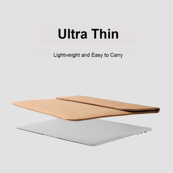 Kraftpaperi kannettava laukku Ultrabook Sleeve HARMAA 13,3-14 TUUM Harmaa 13,3-14 tuumaa Grey 13.3-14 inch