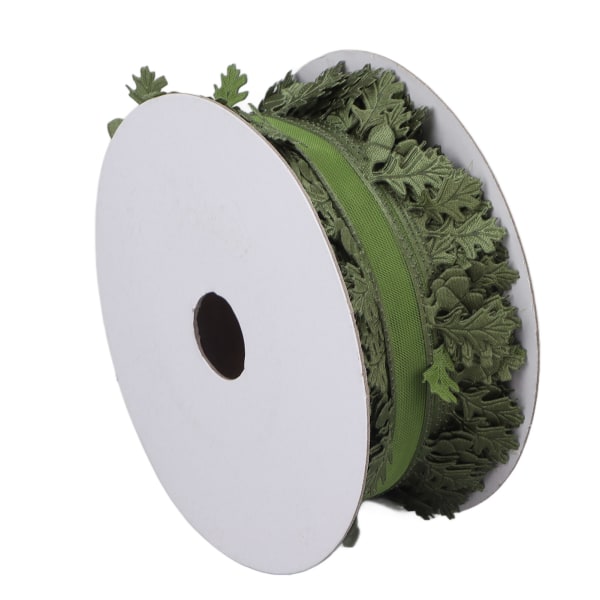 1,6 i bredd band presentpapper bladformade solid DIY bröllopsdekoration band grön