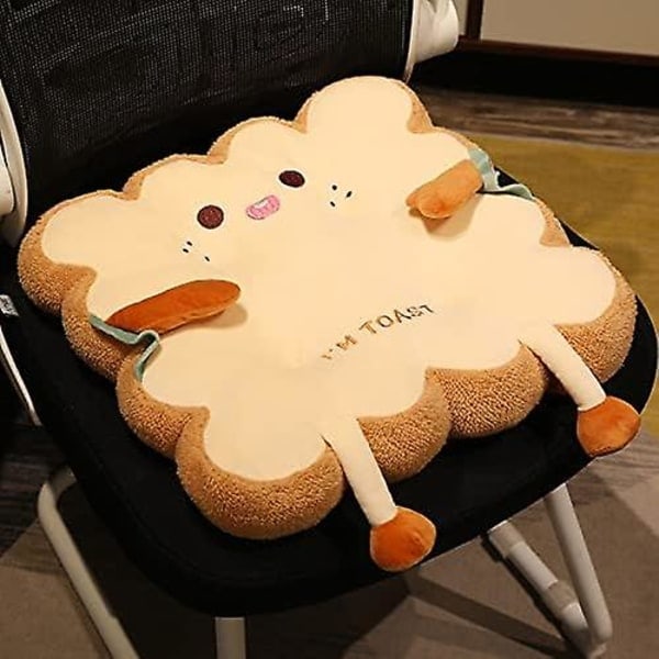 Paris Toastbröd Supermjuk Kvadratisk Sittdyna, Kawaii Plyschleksak Födelsedag Julklapp