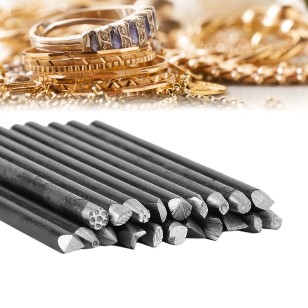 Städmejselutrustningssats för smyckebearbetning tillverkning av snidningsverktyg (20st)
