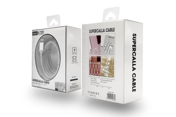 SERO QC Magnetkabel, USB-C - USB-C, 1 m, Vit—pa