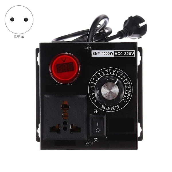 Spændingsregulator AC 220v 4000w Variabel spændingsregulator EU（PA）