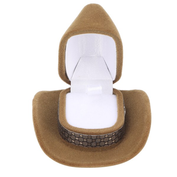 Bärbar hattformad smyckeskrin Ring Halsband Reseförvaringsbox Örhängen presentaskar