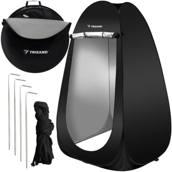 Pop-up Teltta Pukuhuone - Seisova - Camping Musta