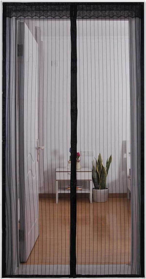 Door curtain, fly screen for doors, ultra-thin fabric to empty