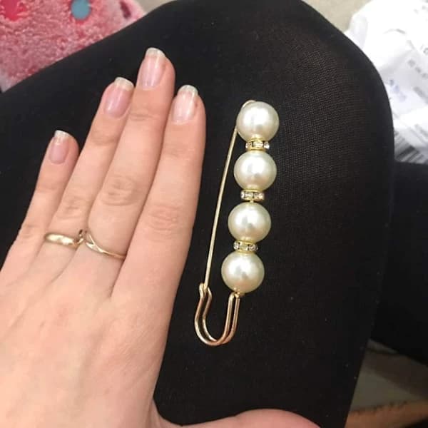 Broche, Brocher til Tøj, Perlebroche Kvinder