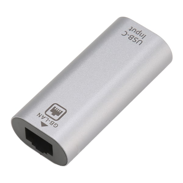 Type C til RJ45 Adapter Plug and Play 1000 Mbps overføring aluminiumslegering USB C til Ethernet Adapter for bærbar nettbrett