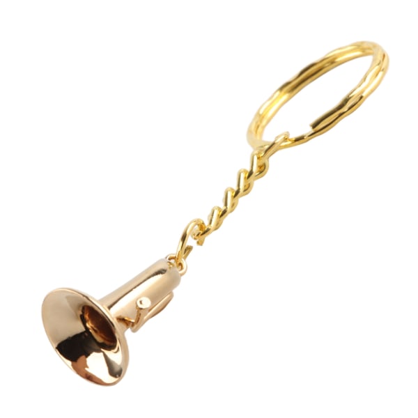 Messing Tuba nøglering Miniature gyldne musikinstrument nøgleringe til eksamen fødselsdag