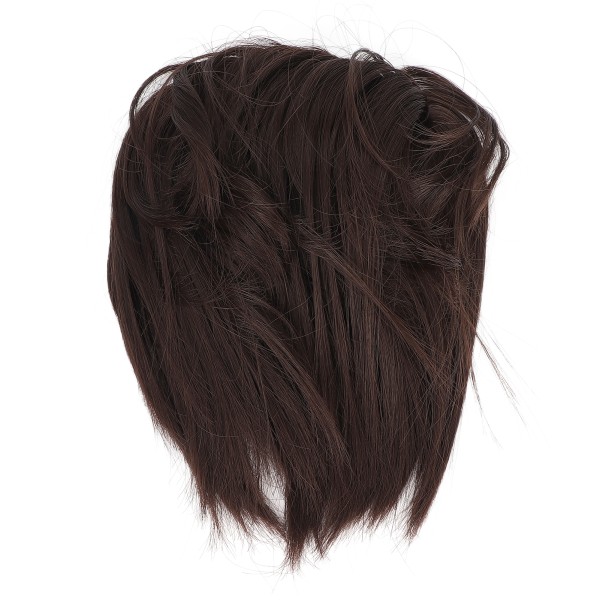 Rufsigt hår Bulle Peruk Justerbart naturligt elastiskt band Smutsigt bulle-hårstycken för kvinnor tjejer#Q17?6