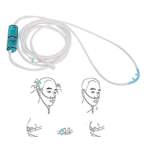 2 ST Nasal Syreslang Elastisk Silikon Syreslang Nasalkanyl Syreslanganslutningar.pa