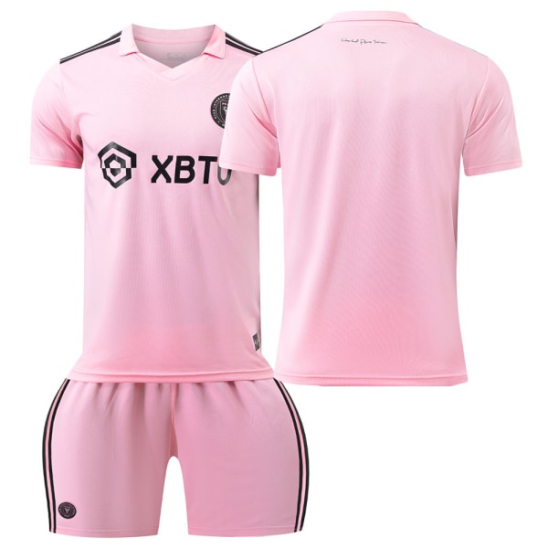 2324 Miami Jersey No. 10 Messi Major League Soccer Uniform Home and Away Pink Suit with Socks