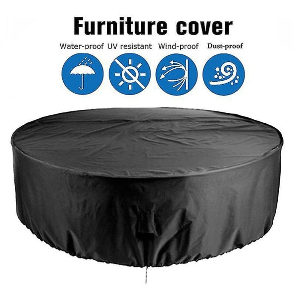 Ulkokalusteiden suojus vedenpitävä ulkokalusteiden pyöreä suojus Anti 204*60cm 204*60cm