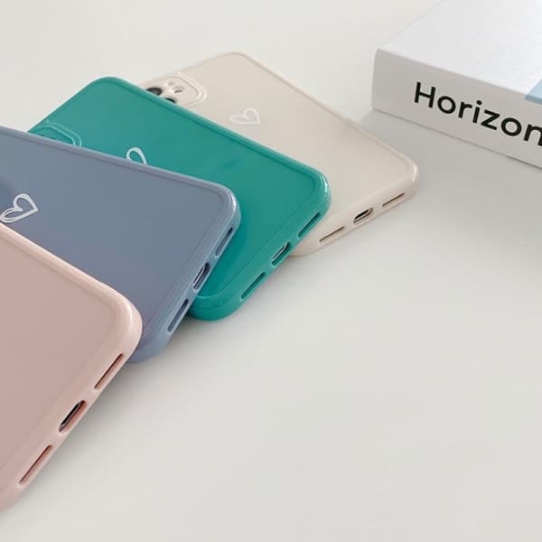 iPhone 12 Pro Kuori Sydämellä Vaaleanpunainen