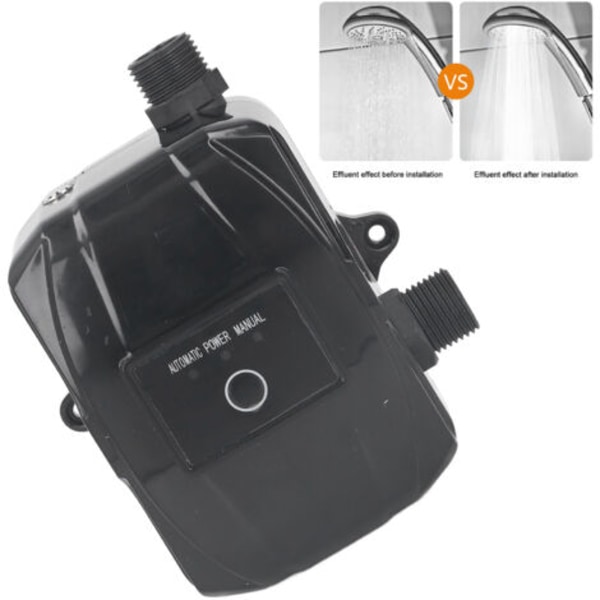100W 24V Vattenboosterpump Automatisk tyst boosterpump för badrum och trädgård 100-240V EU-kontakt--.pa
