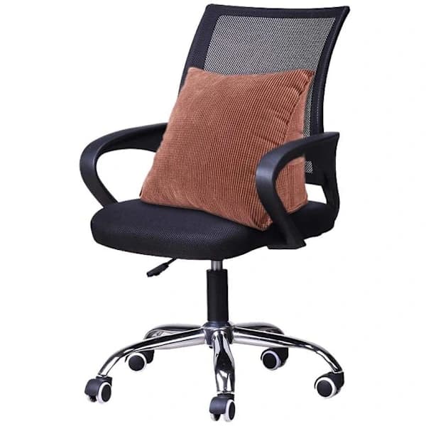 Triangelformet ryggstøttepute for sofa, kontorstol