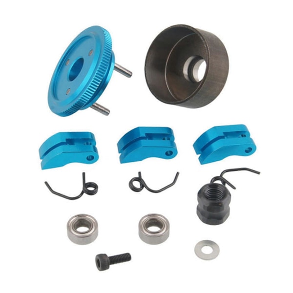 3X RC Clutch 14T Gir Lager Clutch Sko Fjærer Konus & Motor Mutter Svinghjulmontering for Nitro Bil.pa