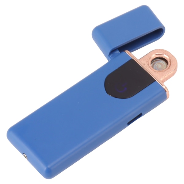 Touch Dubbelsidig tändning USB Uppladdningsbar vindtät bärbar elektrisk tändare för pojkvänner Presenter Röd