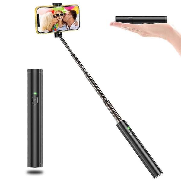 Selfie Stick Tripod Alt I Ett Uttrekkbart Bluetooth Selfie Stick