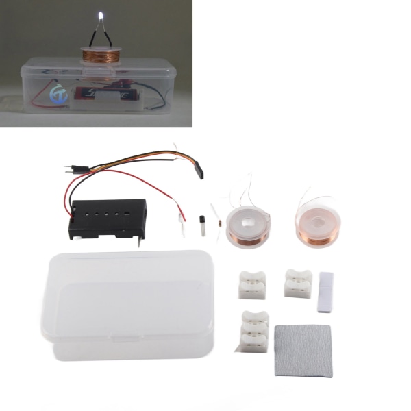 Magnetoelektrisk sirkulasjonssett LED-lampe DIY Science Toy Pedagogisk monteringsleke for barn
