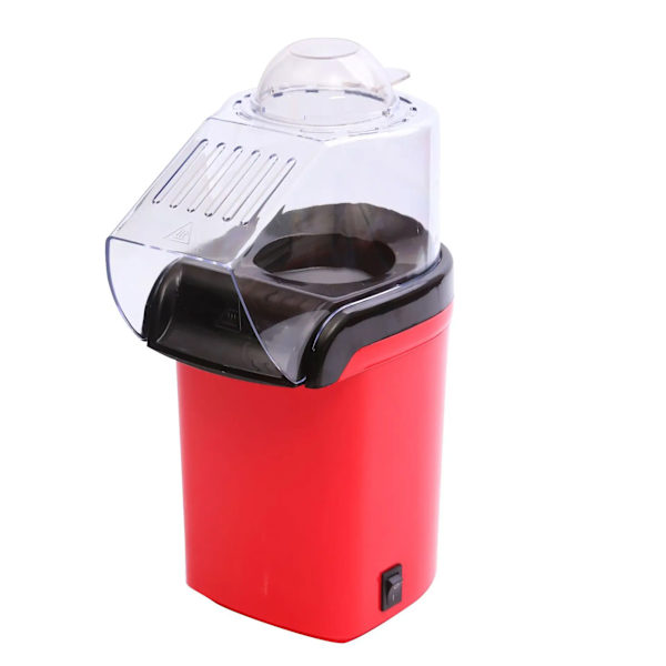 220V Popcornmaskin Mini Popcornmaskin Elektrisk Hushållsapparat Maskin Helt Automatisk Popcornmaskin För Hemkök Röd Red EU
