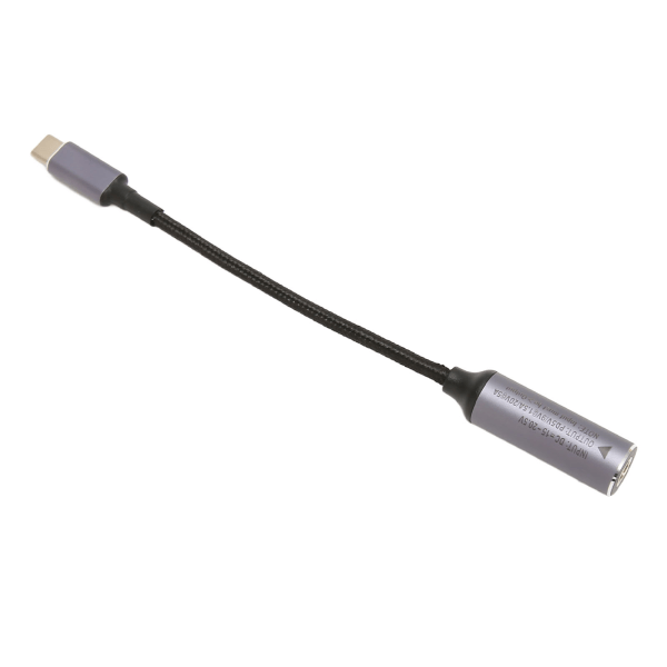 DC till typ C-kabel 5,5x2,5 mm 100W 6,8tum lång honingång nylon typ C till DC5525-kabel för Tablet Phone PC